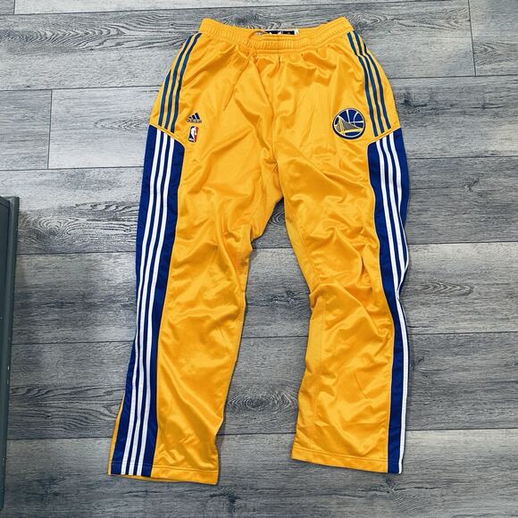 Andris Biedriņs Adidas Golden State Warriors Warmup Pants #15 2XLT PLAYER ISSUED - Picture 1 of 6
